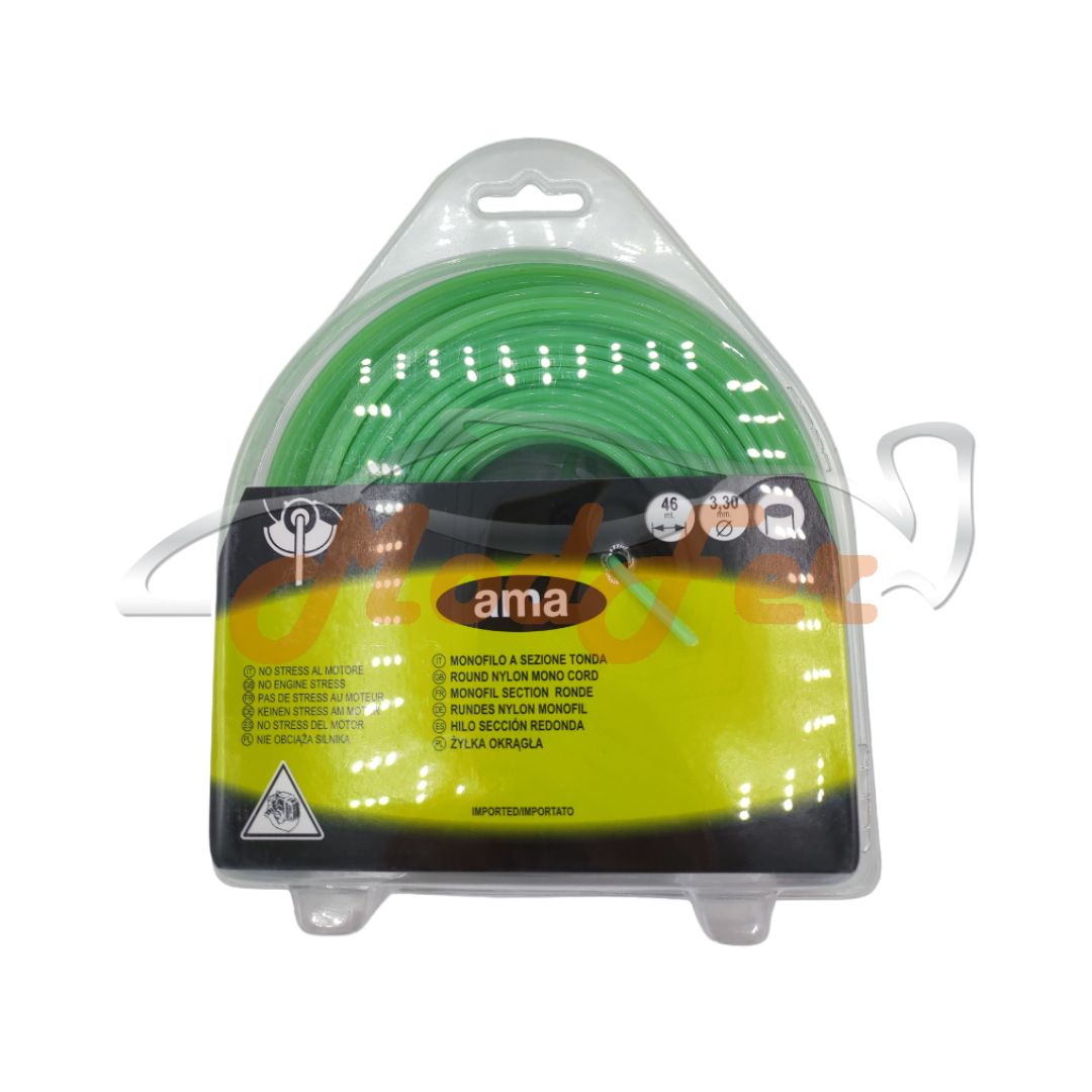 Tondo Filo Decespugliatore con Diametro 3,30MM 45MT AMA
