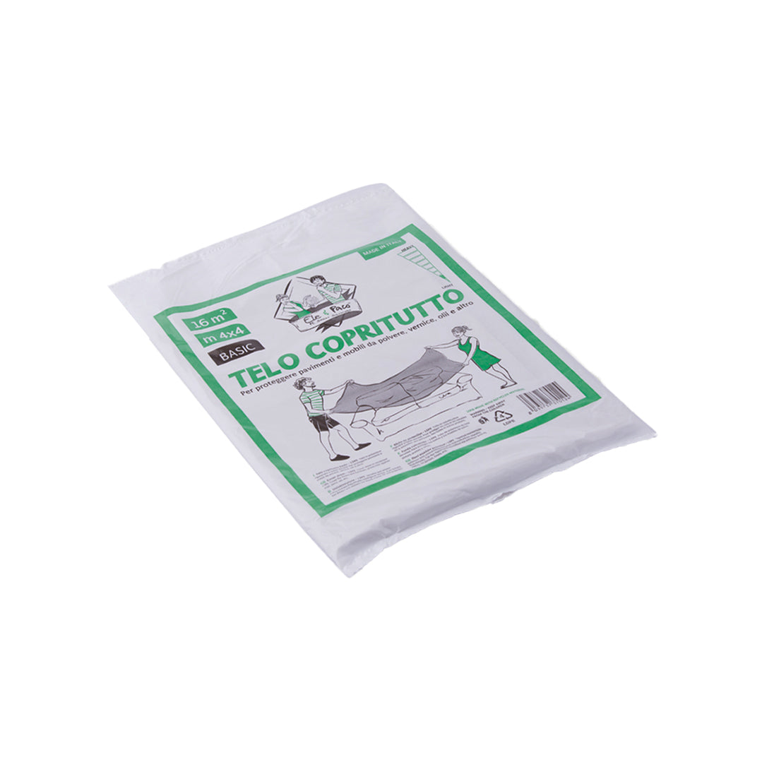 Telo copritutto leggero 200gr protezione pavimenti mobili pittura cantiere telo protettivo Elepacking