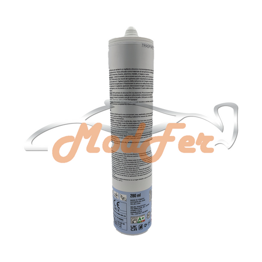silicone trasparente per sanitari e cucine, finestre, alluminio, metallo, selsil sas100