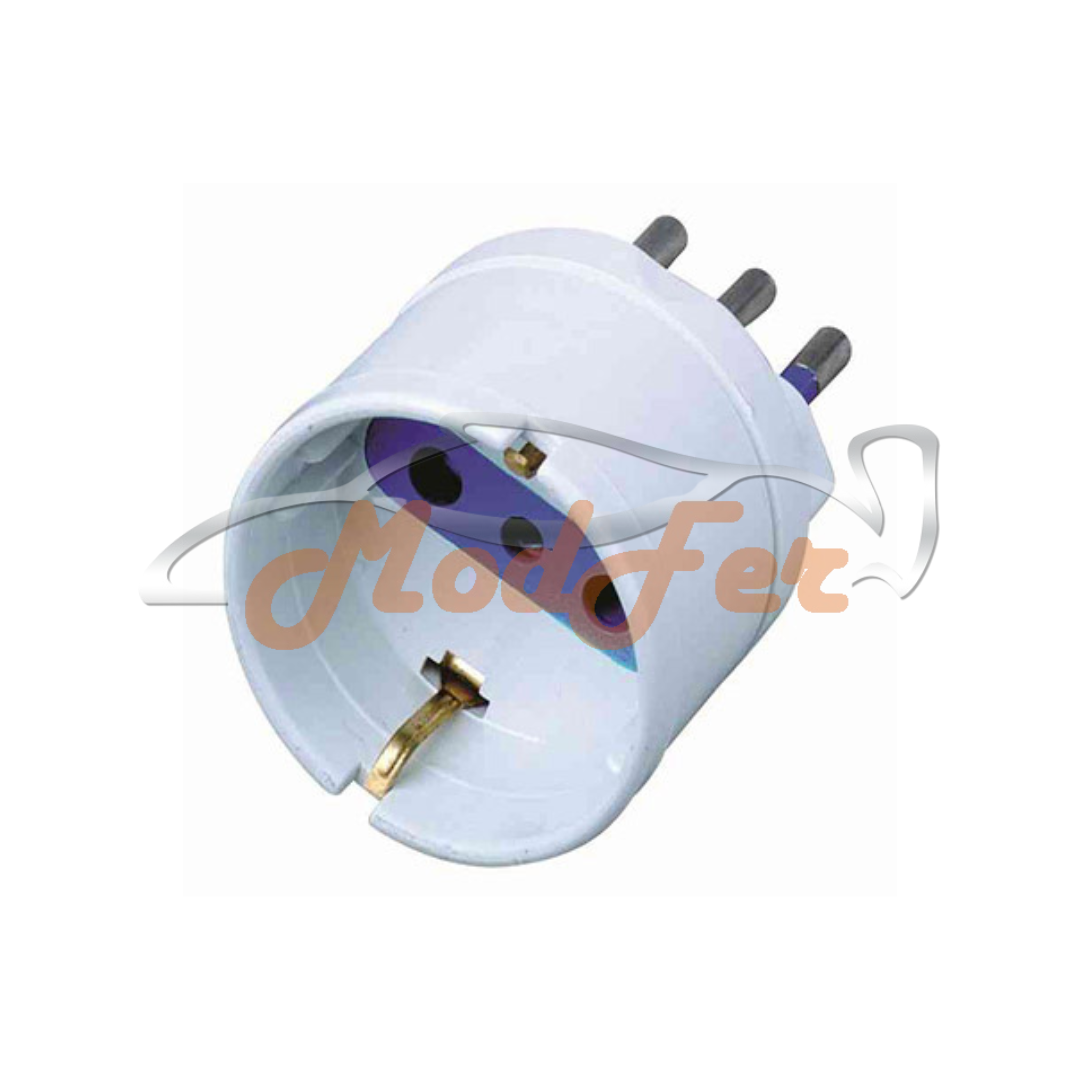 foto Adattatore Schuko 10A Bianco CFG