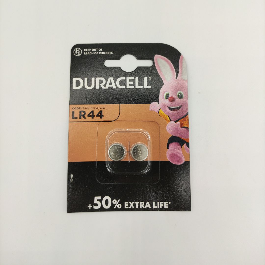 Duracell Alcaline LR44 1.5V/B 2Pz