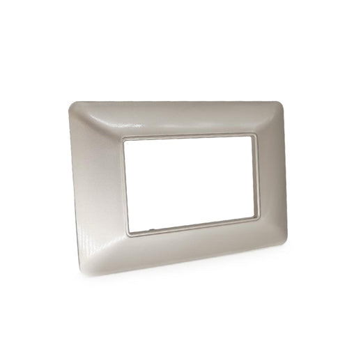 placca 3 moduli finitura sabbiata mapam elegante e raffinata per coprire interruttori compatibile con matix