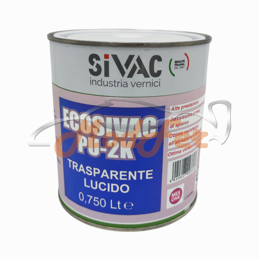 vernice bicomponente poliuretanica, trasparente satinato, resistente al graffio e blocking, per legno e pavimentazioni sivac pavpul750
