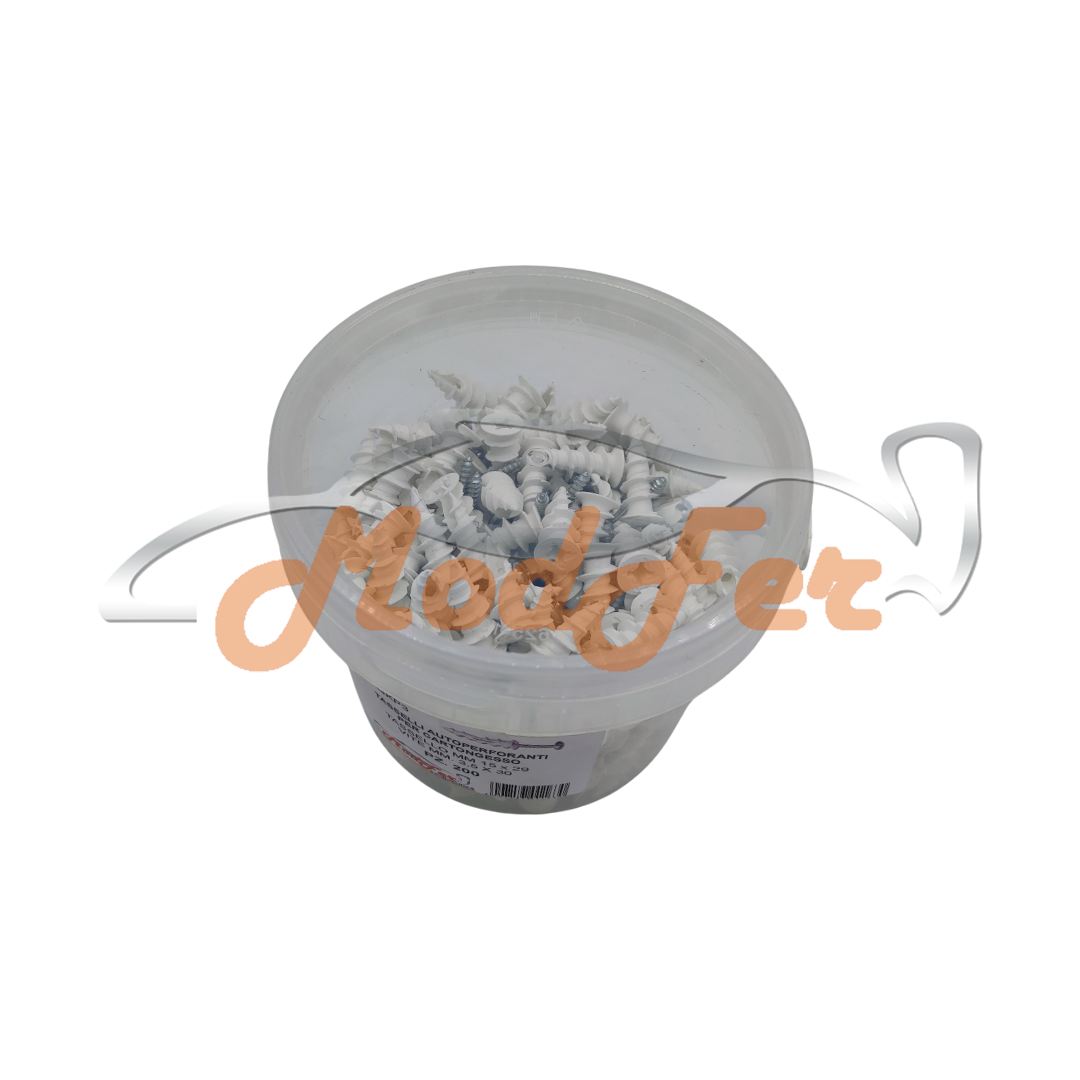 Tasselli Autoperforanti per Cartongesso con Vite TSP Zincata 3,5x30 MM.