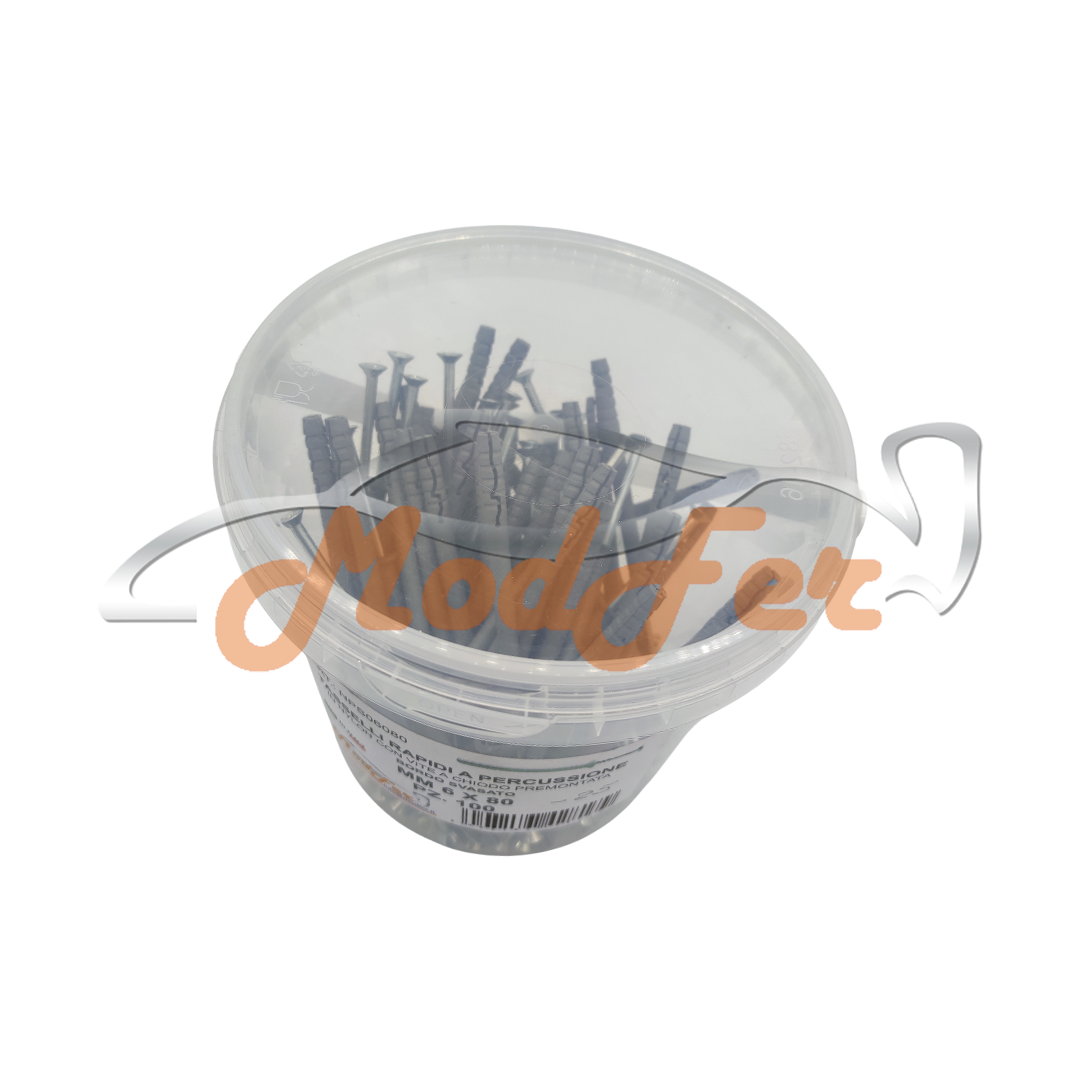 Tasselli Rapidi a Percussione con Vite a Chiodo 6x80 MM.