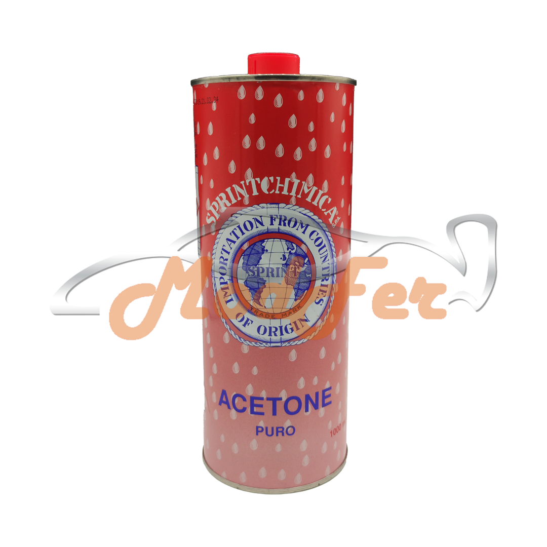 Acetone puro Sprintchimica da 1 litro, solvente per smalti e pulizia superfici
