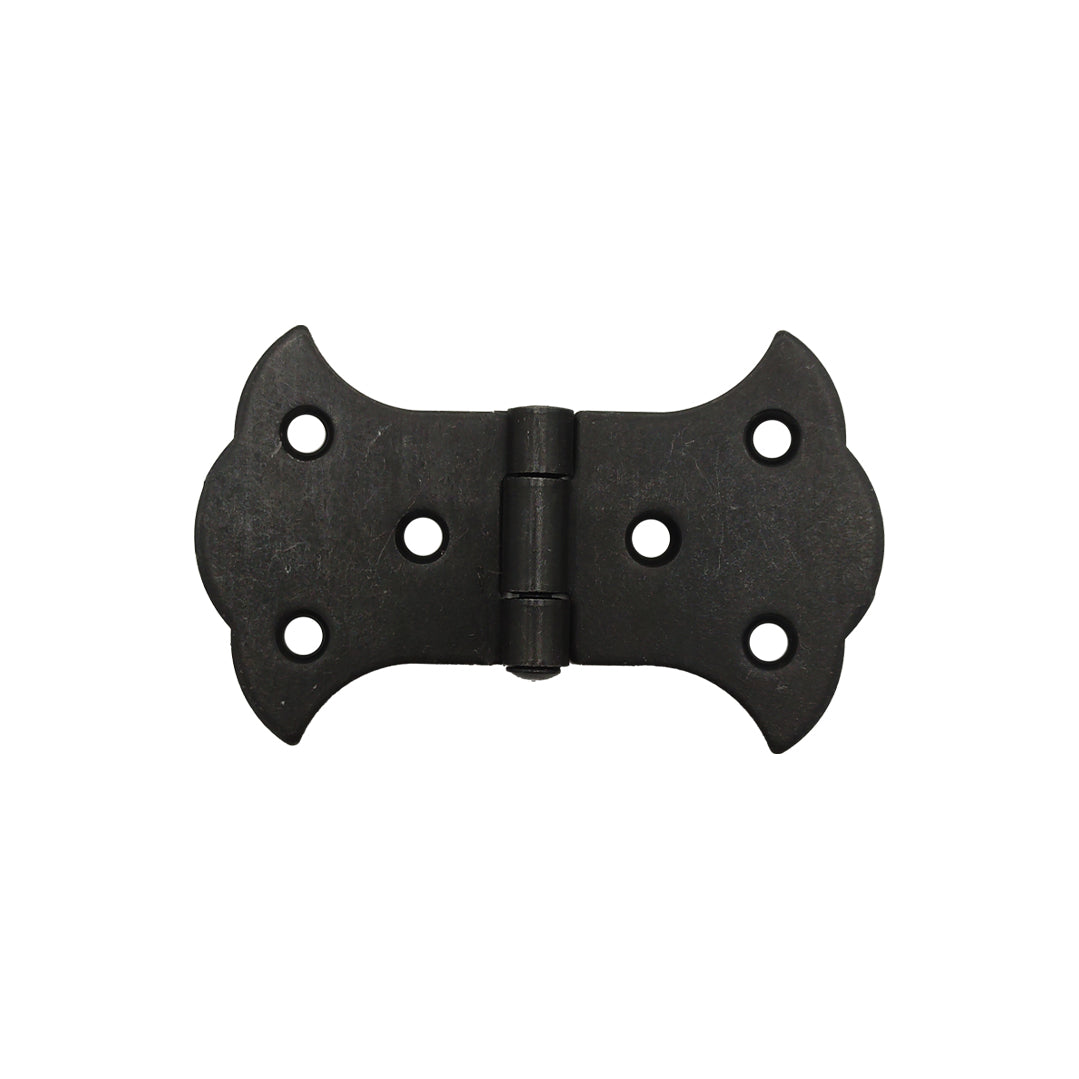 Cerniera piana in ferro brunito 90x50mm per mobili antichi, ante e bauli – finitura rustica