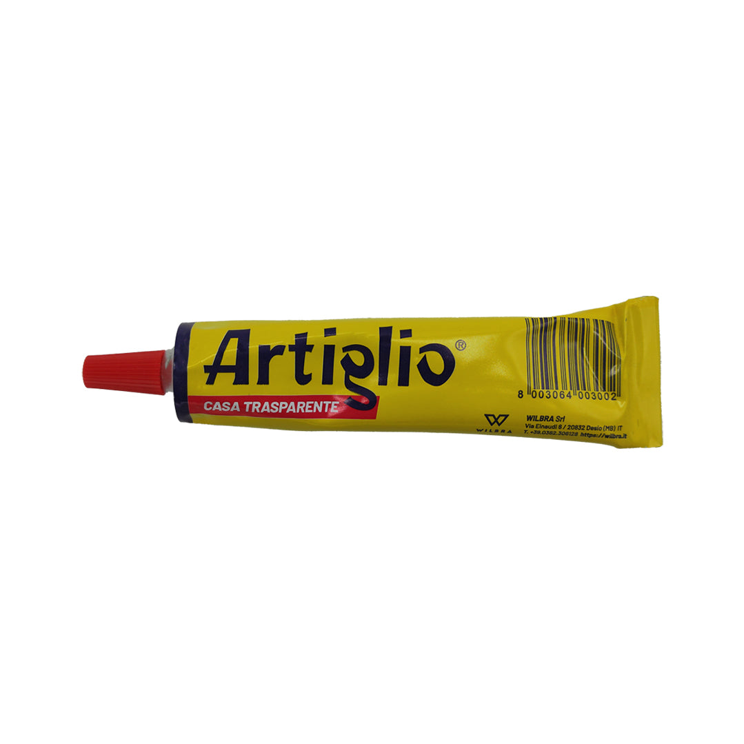 Colla neoprenica trasparente Artiglio Casa Wilbra 25ml – adesivo universale per cuoio, legno, plastica e metallo
