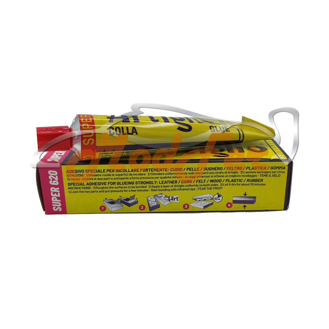 Colla Artiglio Super 620 Wilbra da 75 ml e 150 ml, adesivo neoprenico per materiali multipli