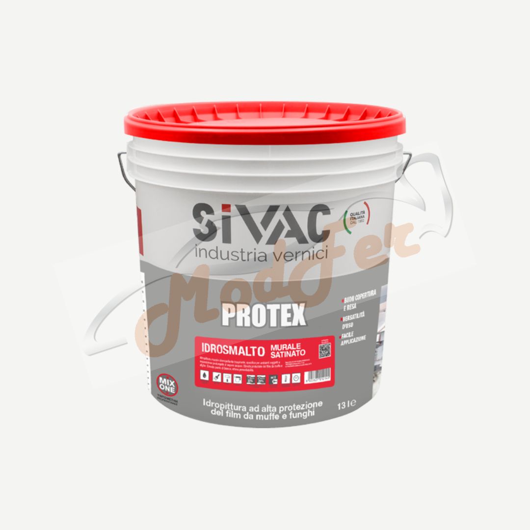 idrosmalto murale satinato bianco sivac muf020/13
