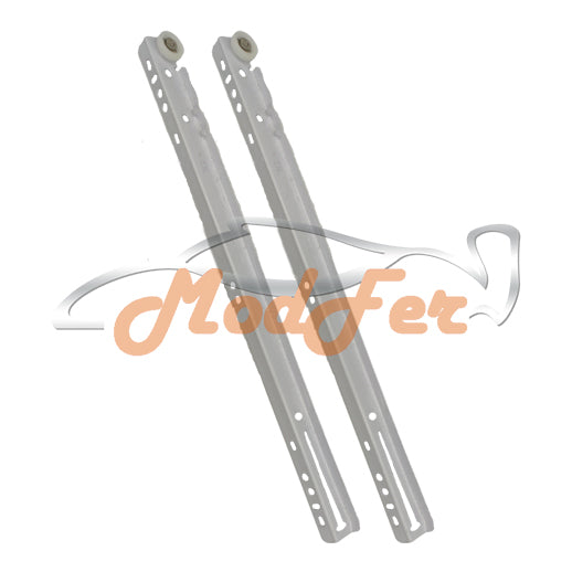 guida per cassetti bianca in metallo, lunghezza cm 50, incoll