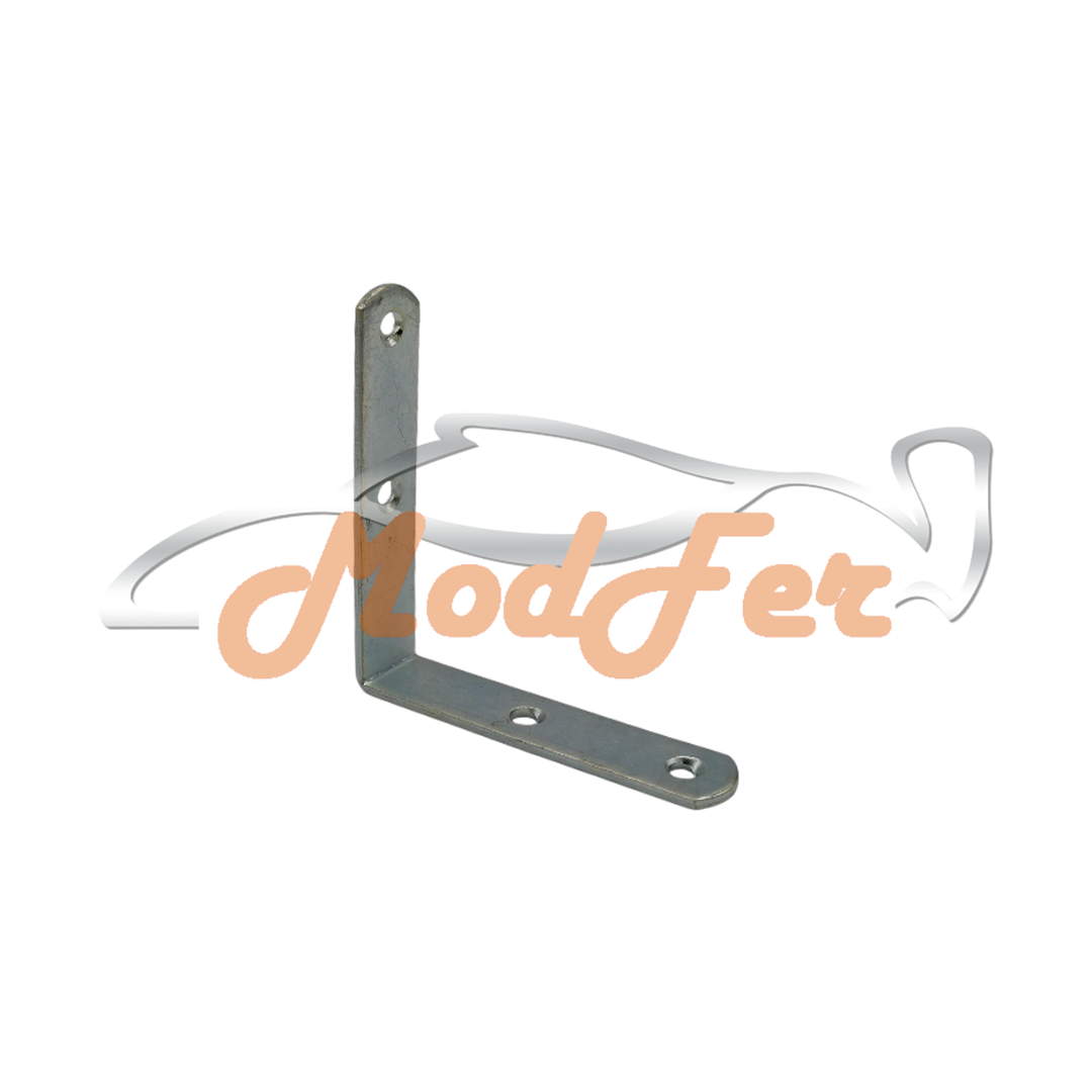 lastrina angolare con bordi arrotondati in acciaio zincato 7x7