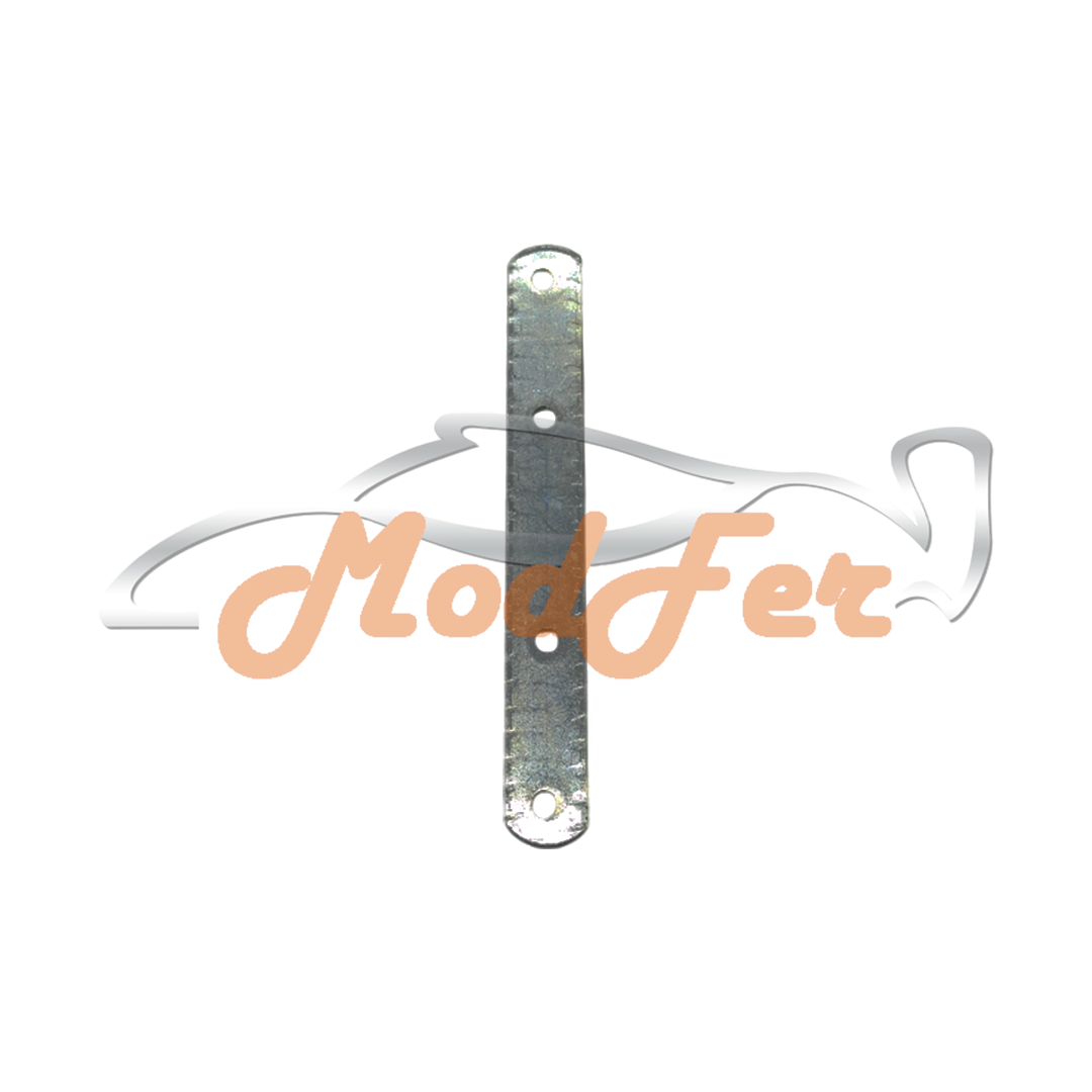 lastrina diritta con bordi arrotondati acciaio zincato 12 cm