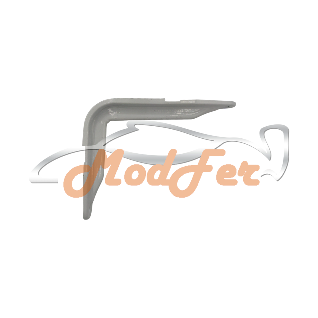 mensola nervata verniciata bianca 96x120 mm