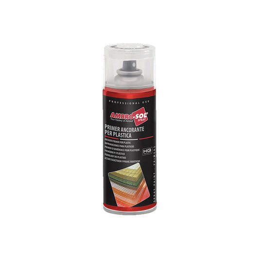 Bomboletta spray primer ancorante trasparente per plastica ABS PVC polipropilene 400ml – Ambro-Sol V400PRIMER2