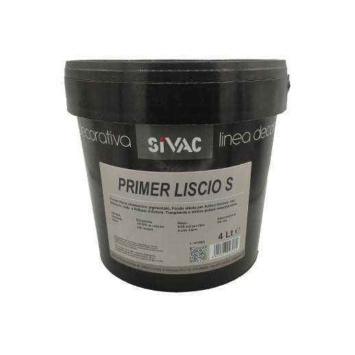 Primer liscio S bianco SiVAC da 4 litri, rivestimento protettivo per preparazione superfici
