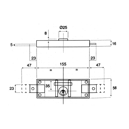 Schema tecnico con misure serratura Wally 288, dimensioni e specifiche di installazione per serrande