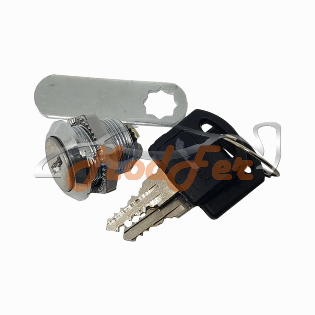 Serratura universale Potent con cilindro a leva da 16 mm, sistema di chiusura per porte, armadietti, mobili, pannelli di controllo e cassette postali