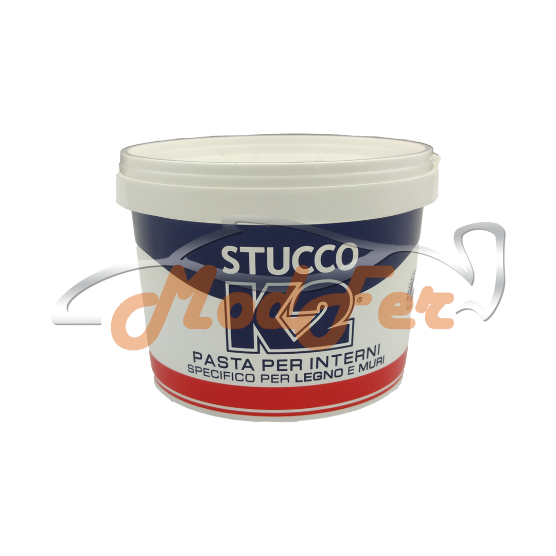 stucco k2 in pasta per interni specifico per legno e muri gr 500