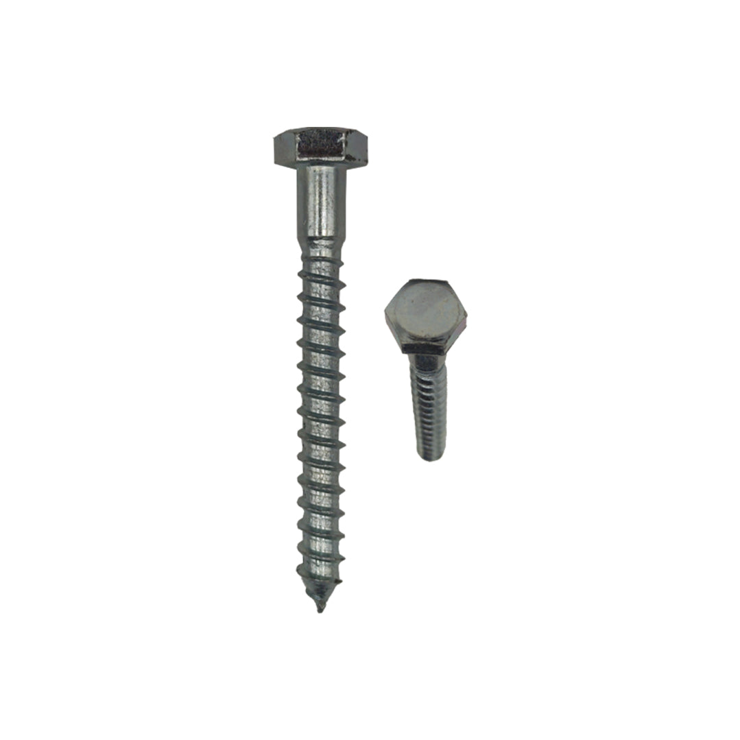 Tirafondi zincati testa esagonale TE 6x80mm per legno pz.2