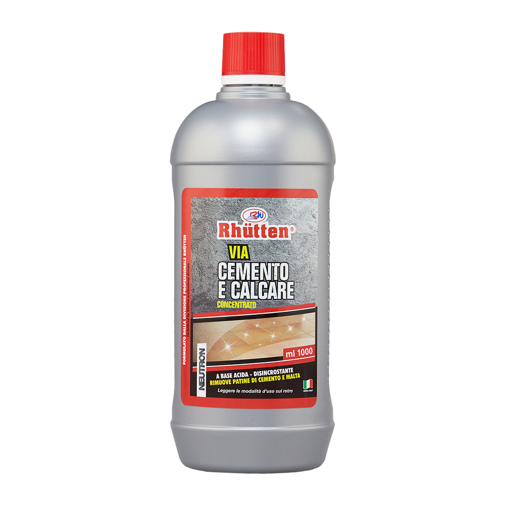 via cemento e calcare disincrostante base acida rhutten