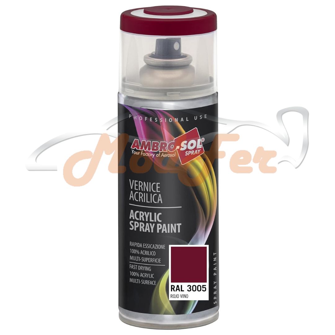 Vernice Acrilica Spray Rosso Vino RAL 3005