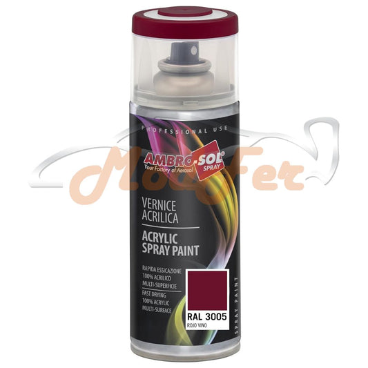 Vernice Acrilica Spray Rosso Vino RAL 3005