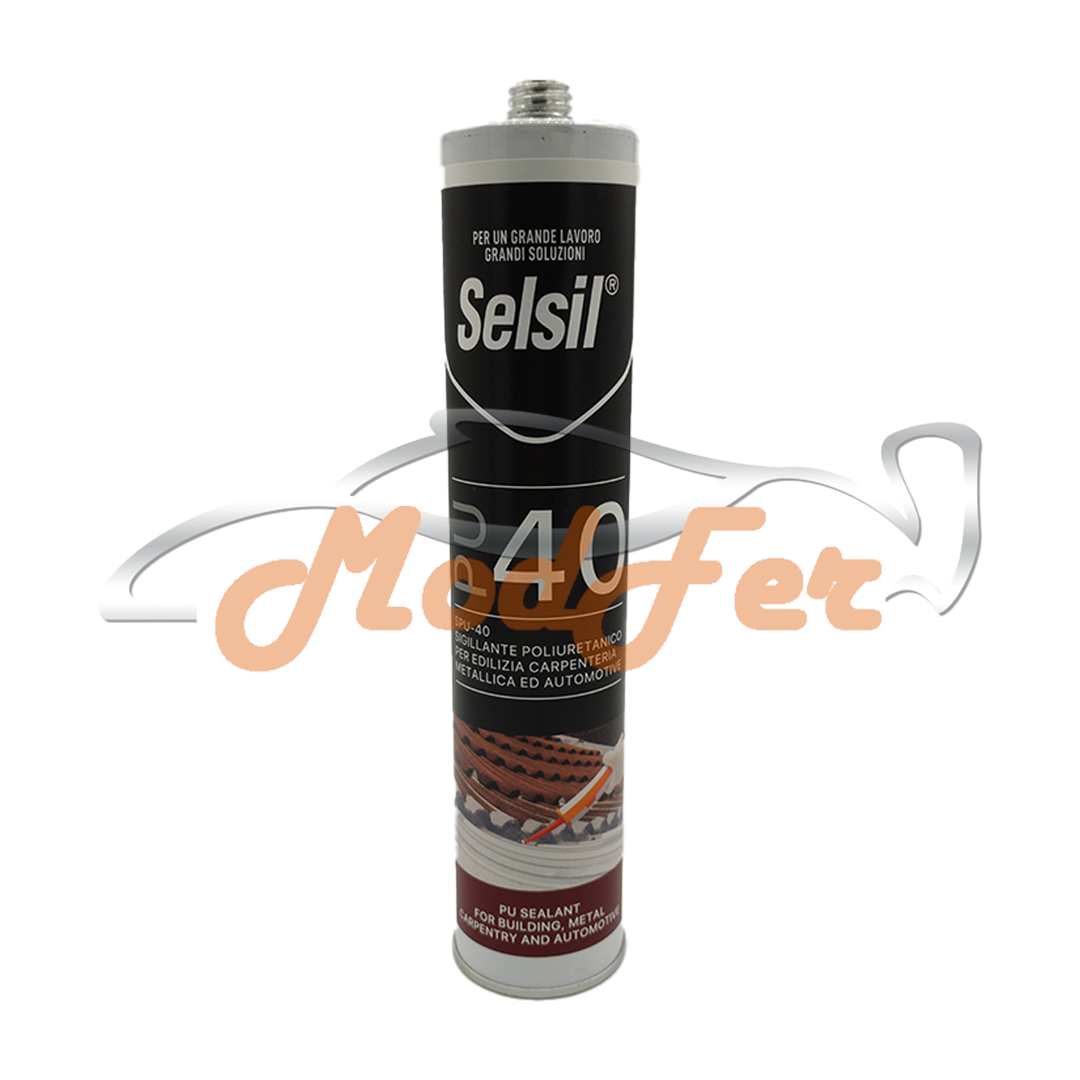 sigillante poliuretanico grigio per edilizia selsil pu 40