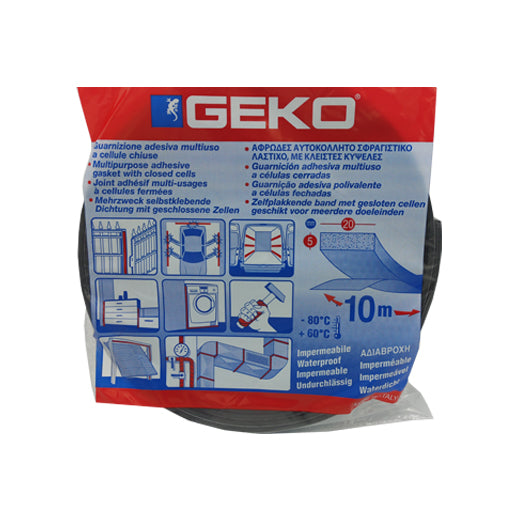 guarnizione adesiva in gomma espansa geko