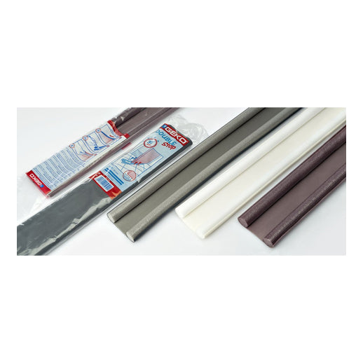 sottoporta doppio bianco impermeabile per correnti d'aria polvere e acqua geko