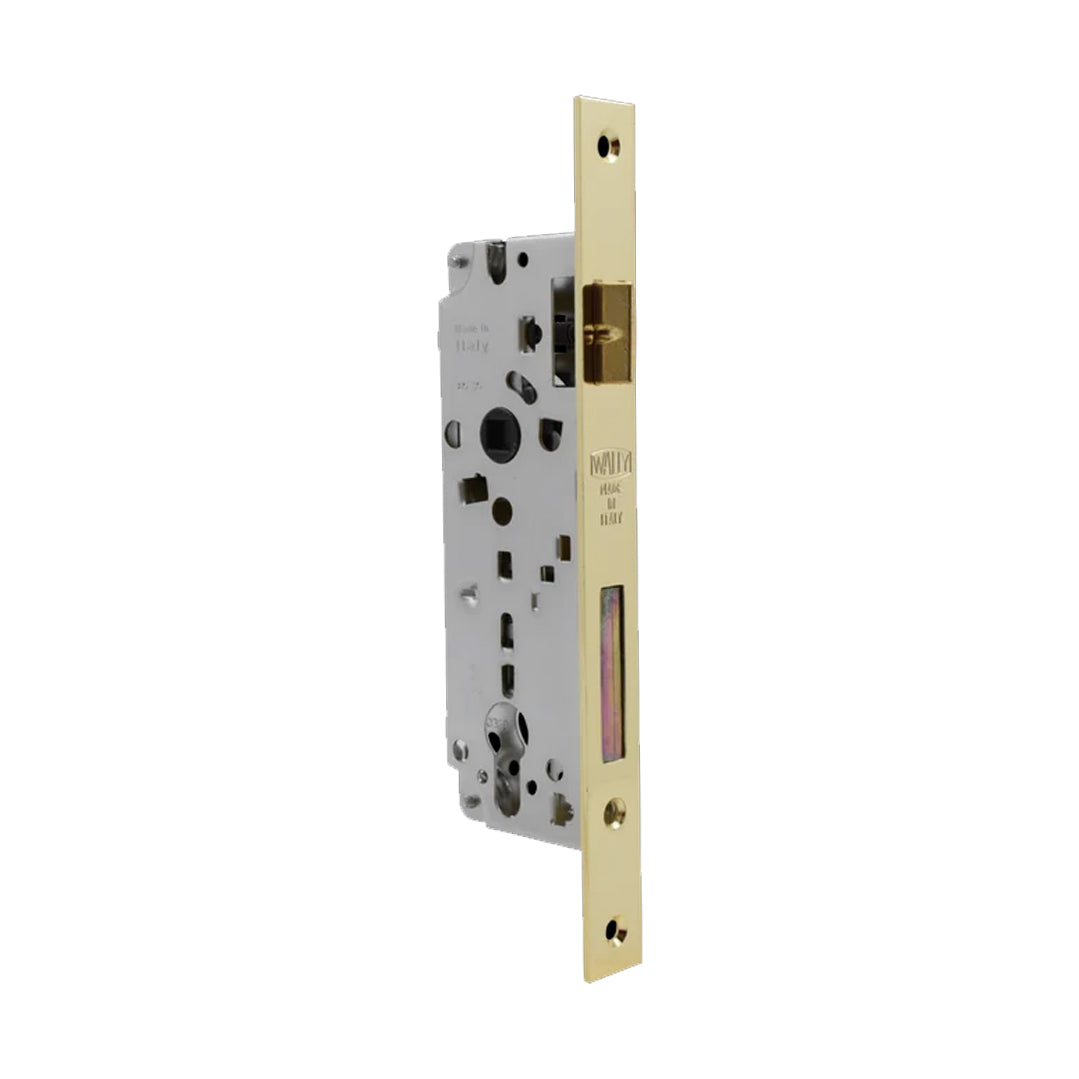 Serratura da infilare per porte in legno entrata 40mm acciaio nichelato Wally 262BQ-40-OL