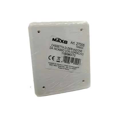 Cassetta Derivazione da Incasso con Coperchio IP40 MAX8 Ecova