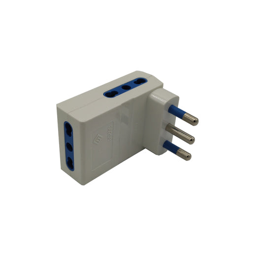 adattatore salvaspazione spina s17 16a 2p+t 3 prese 10/16 2p+t