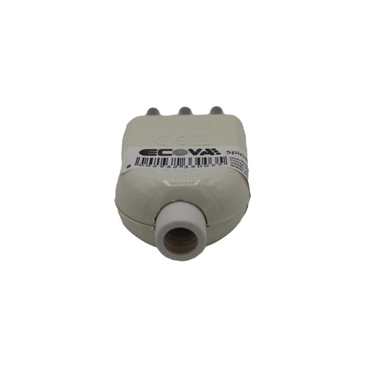 spina elettrica 10 ampere 2p+t con uscita cavo bianca ecova 