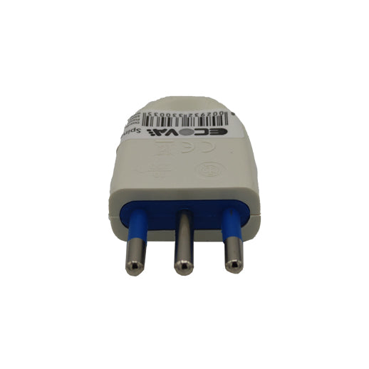 presa elettrica 10 ampere bianca con uscita cavo bianca ecova