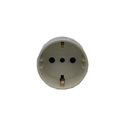 Adattatore Schuko 16A S17 Bianco Ecova