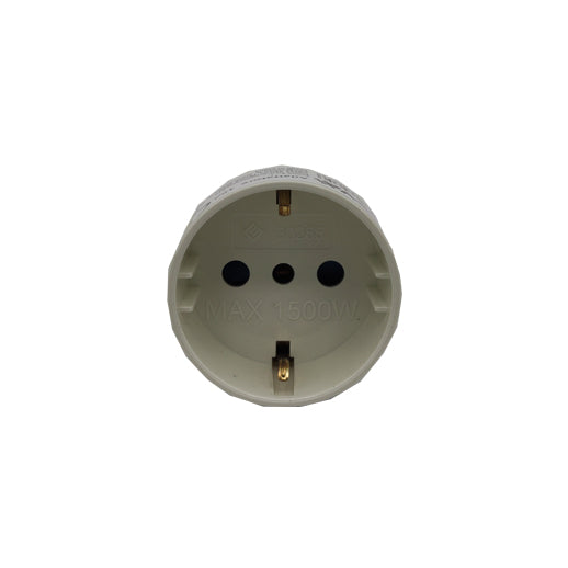 Adattatore Schuko 16A S17 Bianco Ecova