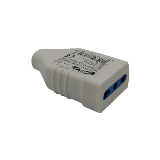 presa di sicurezza antischiacciamento 10/16a bianca ecova