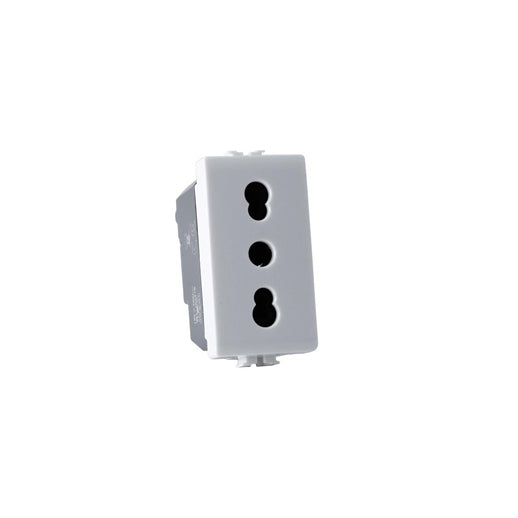 presa bivalente a doppia tensione 10/16a 250v compatibile con la serie matix t3 mapam 518b