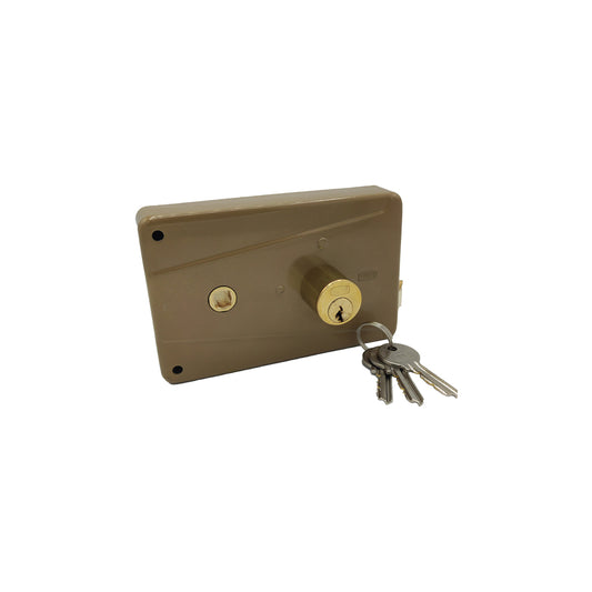 Serratura da portoncino con maniglia mano destra entrata 60mm acciaio zincato Wally 600ADX 600A-51