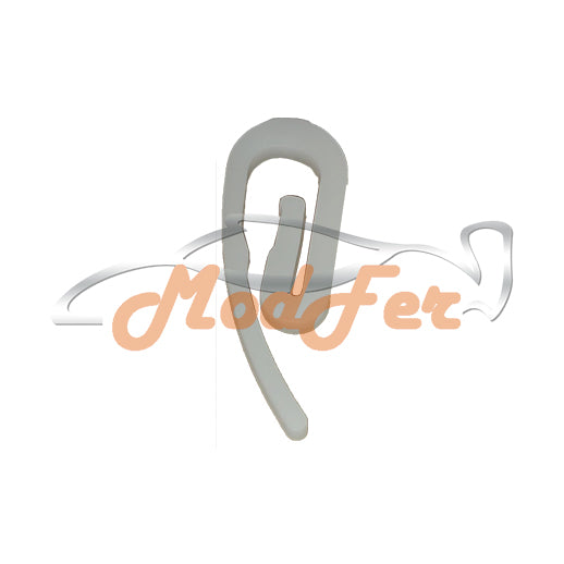 gancio bianco a papera piccolo per tende scorrevoli