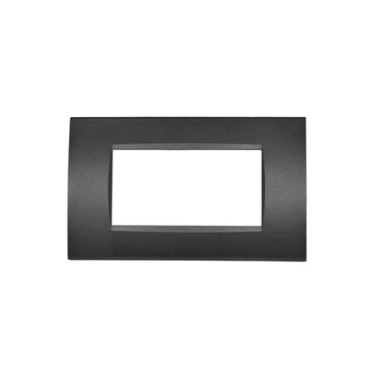 placca 4 moduli nera in tecnopolimero lgt mapam t1