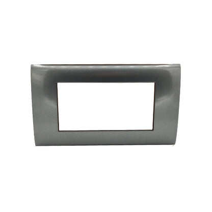 placca 4 moduli argento max8 ecova