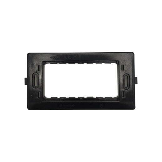 supporto 4 posti nero con viti di fissaggio linea max8 ecova