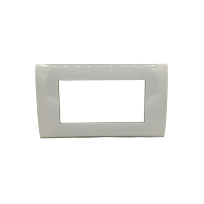 placca 4 moduli bianca max8 ecova