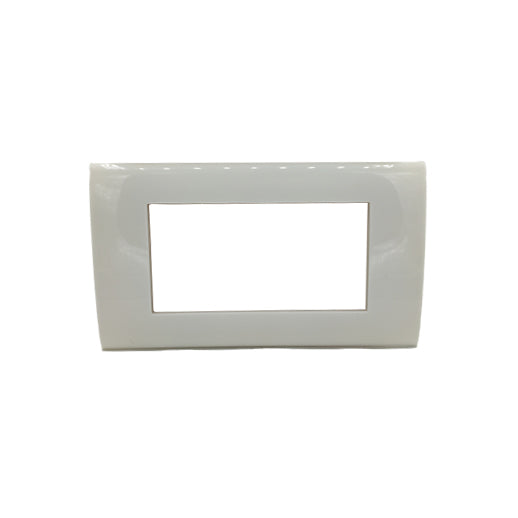 placca 4 moduli bianca max8 ecova