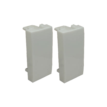 doppio copriforo bianco per placca 1 modulo economico max8 ecova 83504