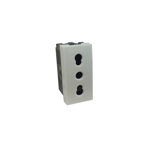 presa bipasso 16a 250v conforme allo standard p17/11 con alveoli protettivi per protezione bambini max8 ecova 83513