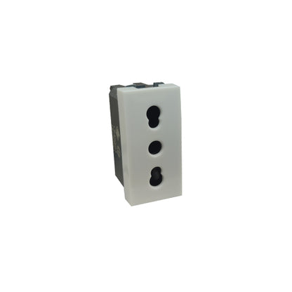 presa bipasso 16a 250v conforme allo standard p17/11 con alveoli protettivi per protezione bambini max8 ecova 83513