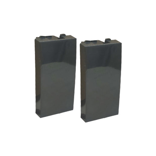 doppio copriforo antracite per placca 1 modulo economico max8 ecova 83504